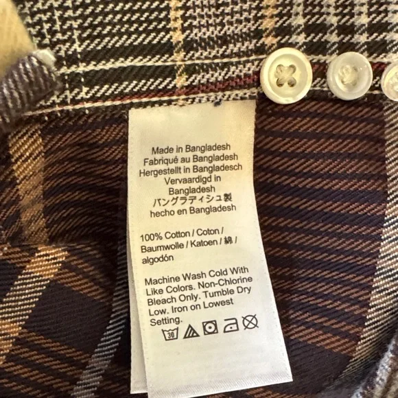 J. Crew Multicolor Striped Casual Button-Down Shirt - Brown Base - Picture 8 of 8